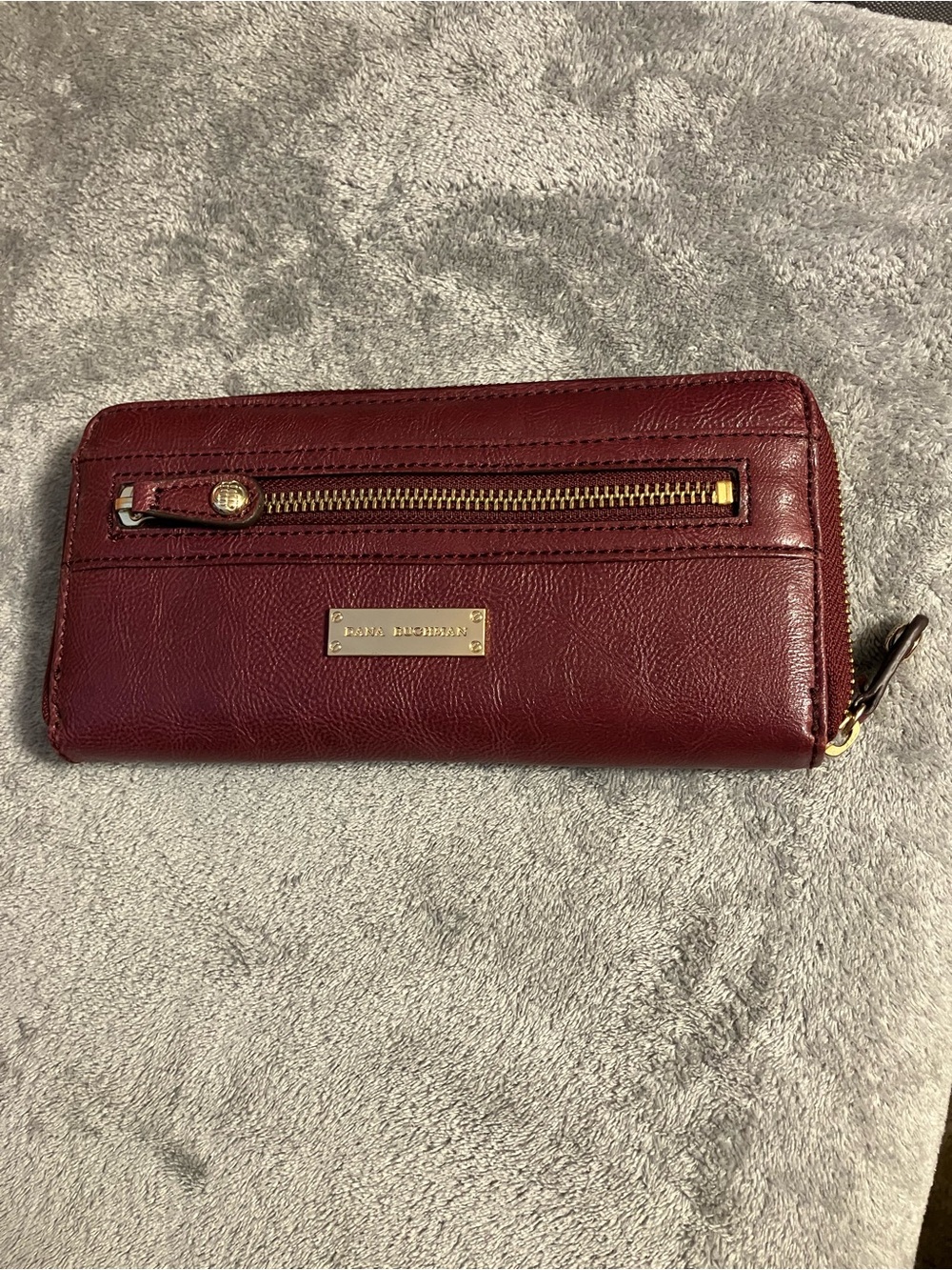 Dana Buchman Zip Wallet - Burgundy